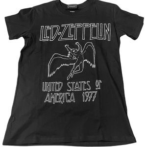 NWT Led Zepplin Black and White T Shirt